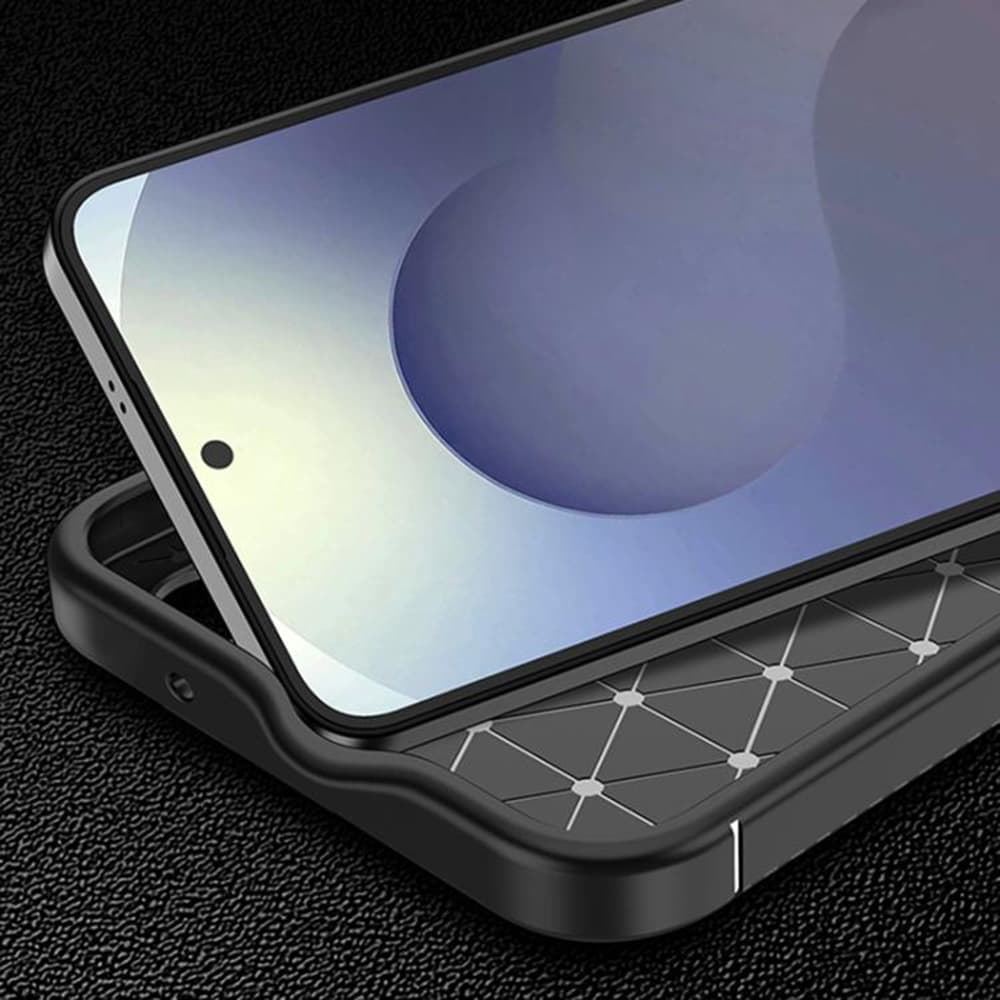 Techsuit CarbonFiber Samsung Galaxy S25 FE černý - náhled 4