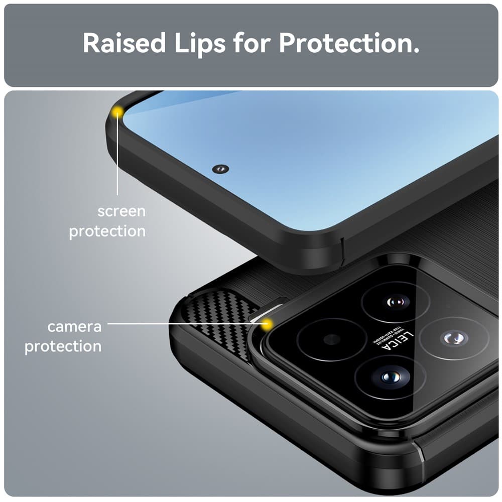 Techsuit karbon silikon Xiaomi 15T Pro černý - náhled 4