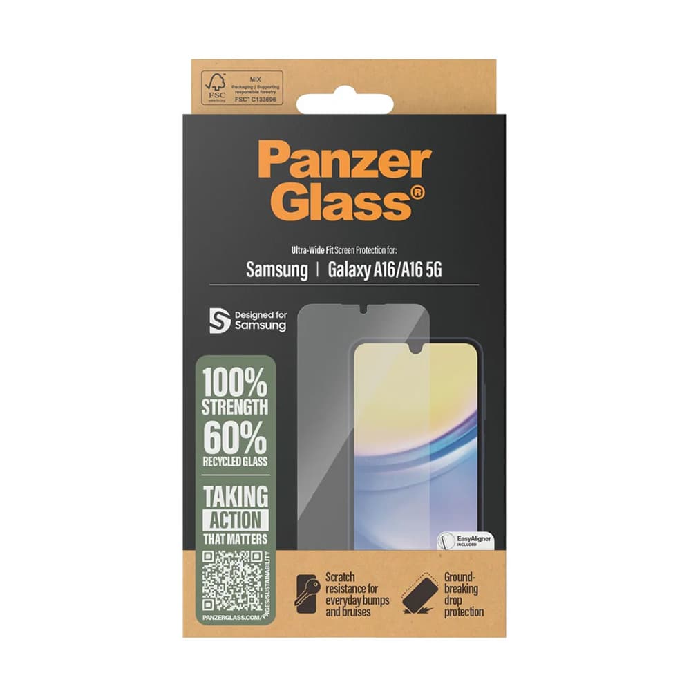 PanzerGlass Ultra-Wide Fit ochranné sklo s EasyAligner Samsung Galaxy A16 čiré - náhled 4
