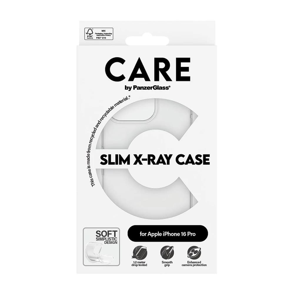 PanzerGlass® CARE Fashionable pouzdro iPhone 16 Pro průhledné - náhled 4