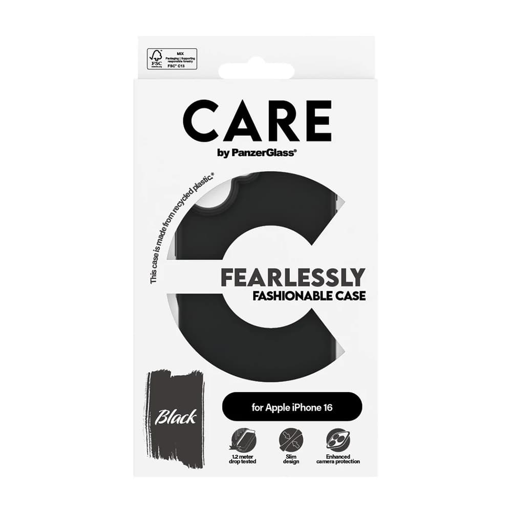 PanzerGlass® CARE Fashionable pouzdro iPhone 16 černé - náhled 4