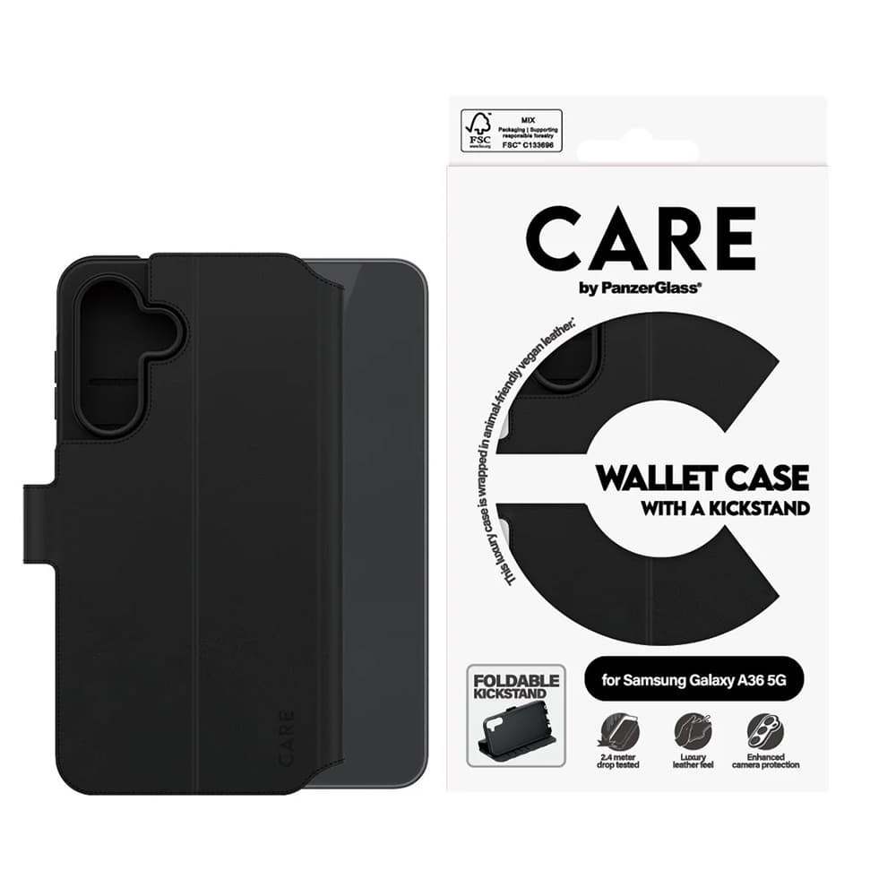 Pouzdro s opěrkou PanzerGlass® CARE pro Samsung Galaxy A36 5G černé - náhled 4