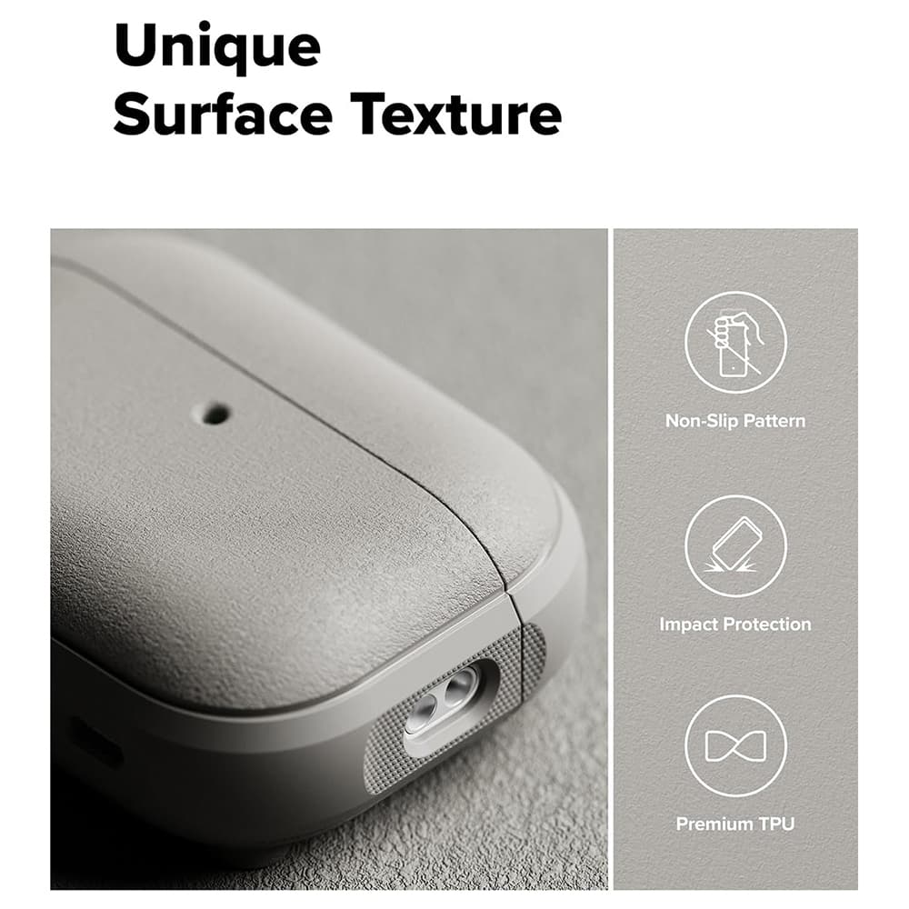 Ringke Onyx Magnetic pouzdro pro AirPods Pro 3 teplá šedá - náhled 4