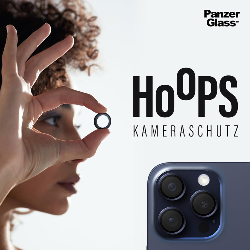 PanzerGlass® Hoops® ochrana čočky fotoaparátu iPhone 16 iPhone 16 Plus černá - náhled 4