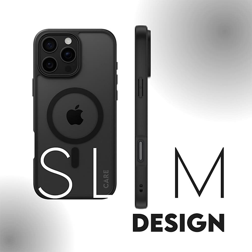 PanzerGlass® HardCase Black MagSafe &amp; Frame Series iPhone 16 Pro průhledný - náhled 4
