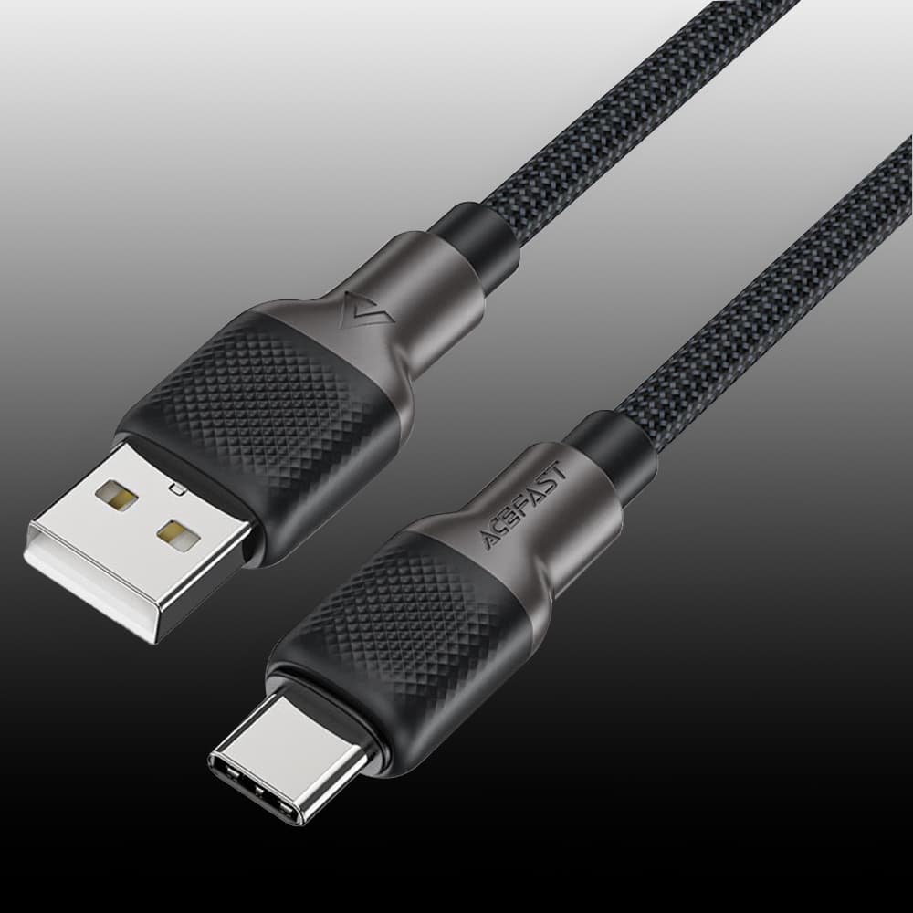 Acefast Datový kabel C10-04 Rychlé nabíjení USB na Type-C 1.2m černý - náhled 4
