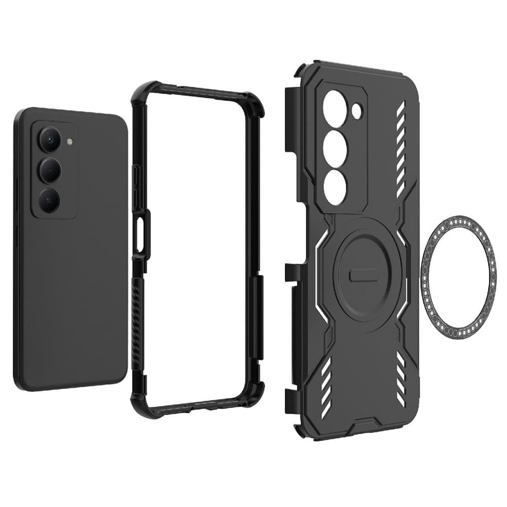 Pouzdro Techsuit ArmorMag pro Xiaomi Redmi 15 4G Redmi 15 5G modré - náhled 4