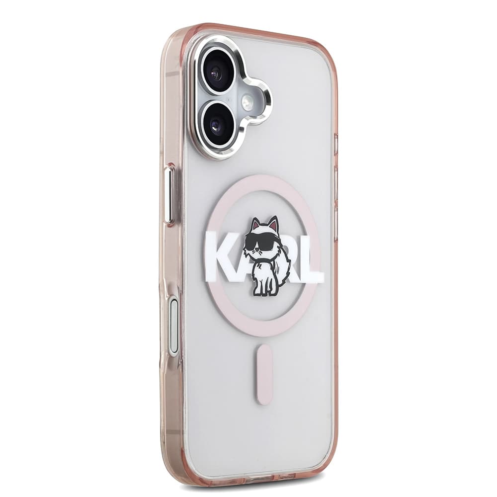 Karl Lagerfeld IML Choupette Sketch Logo MagSafe iPhone 17 růžová - náhled 4