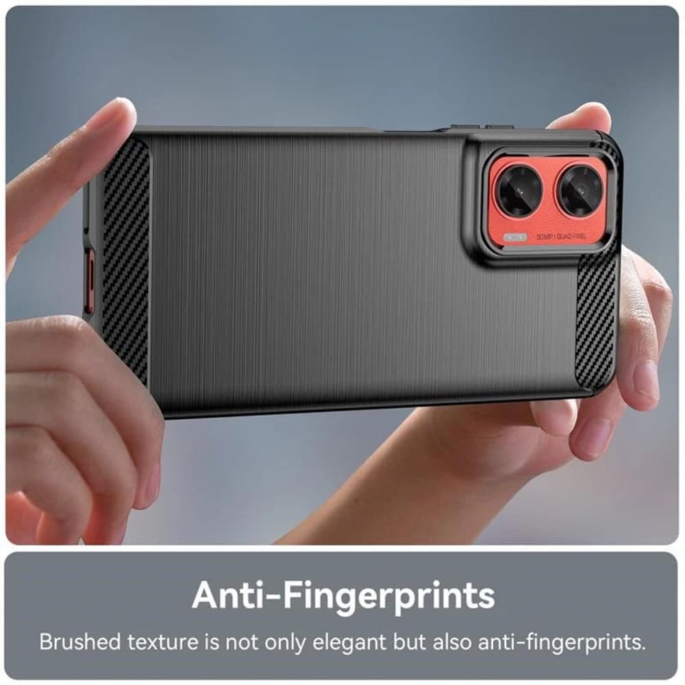 Techsuit Carbon Silicone pouzdro pro Motorola Moto G06 Power černé - náhled 4
