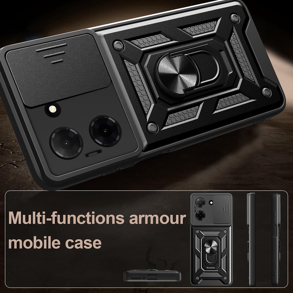 Techsuit CamShield Honor 400 Smart 5G 4G X7d 4G modré pouzdro - náhled 4