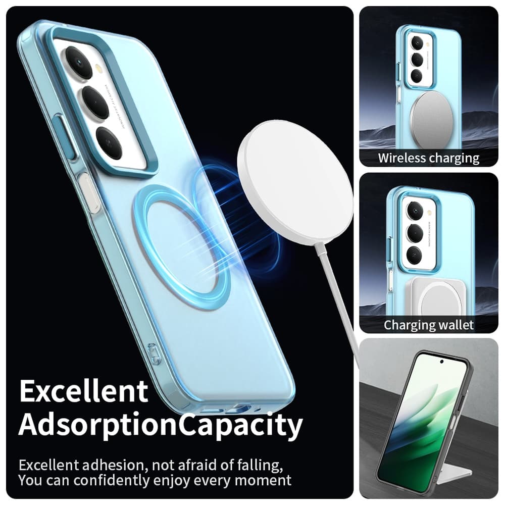 Techsuit CandyCase MagSafe pro Xiaomi Redmi 15 4G / 5G modrý - náhled 4