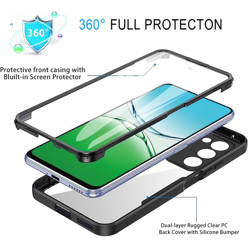 Techsuit ColorVerse 360 Series + Ochranné sklo Oppo A5 4G / A5 5G Modrá - náhled 4