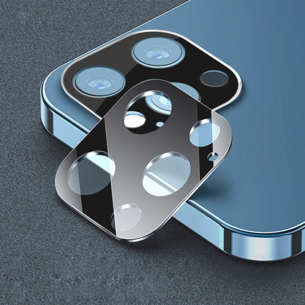 Techsuit celoplošné sklo na fotoaparát iPhone 17 Pro Max tmavě modrá - náhled 4