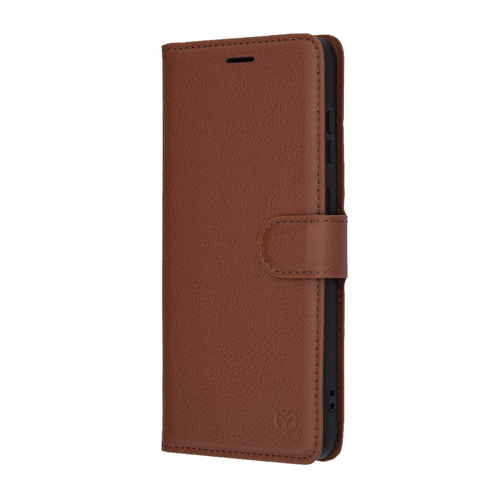 Kožené pouzdro Techsuit Samsung Galaxy S25 FE hnědé - náhled 4