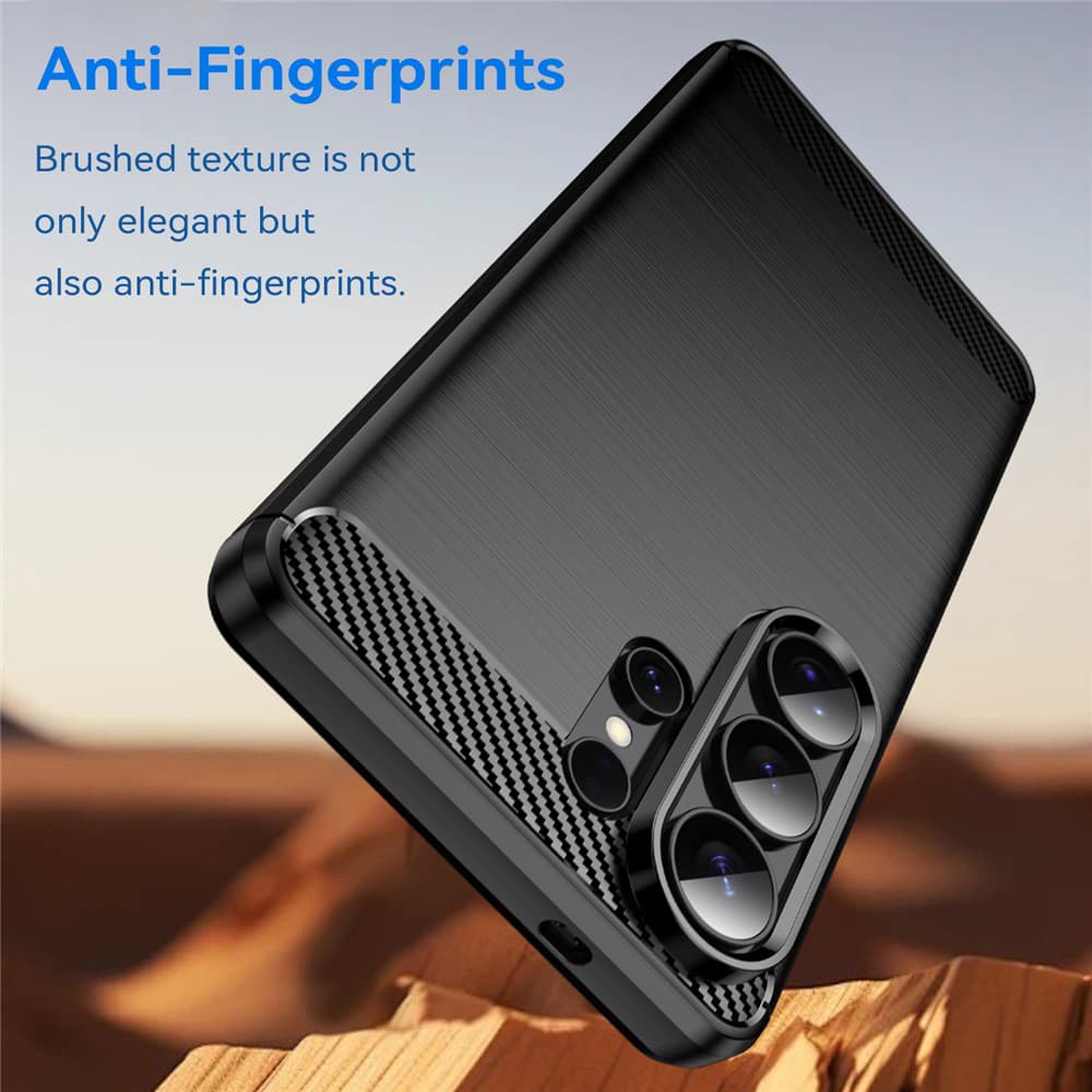Techsuit Carbon Silicone pro Samsung Galaxy S26 Ultra černý - náhled 4