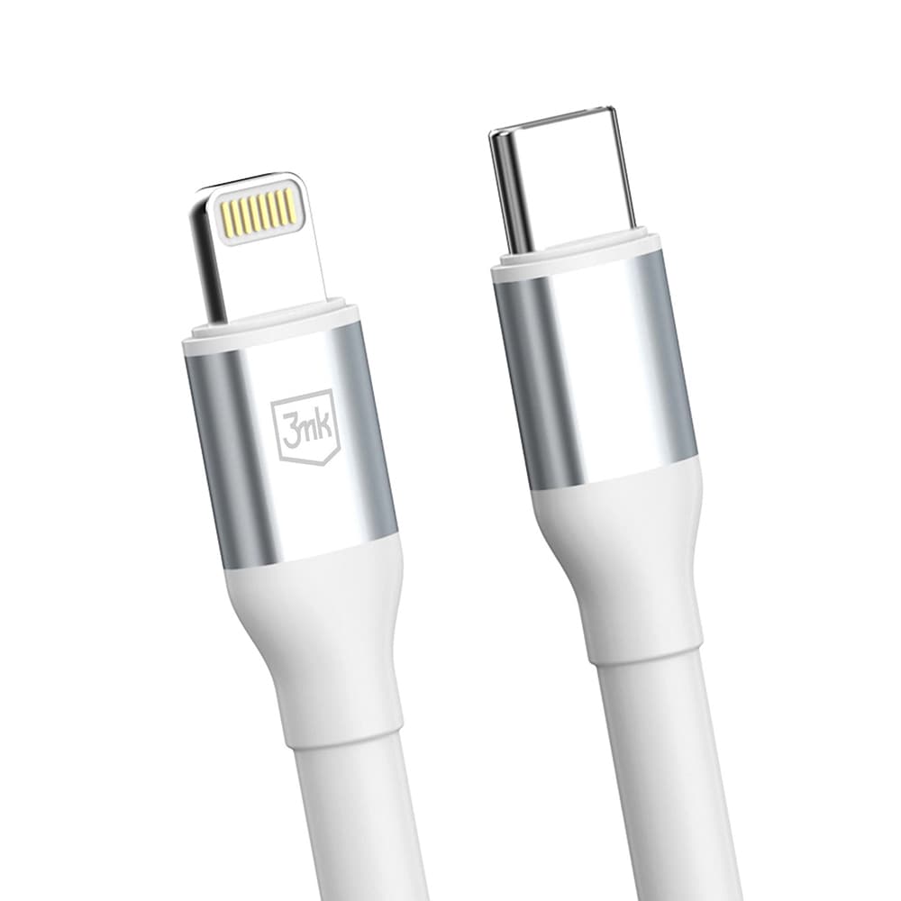 3mk - datový kabel Hyper N-Series - Type-C na Lightning, 20W, 9V/2A, 1m - bílý - náhled 4