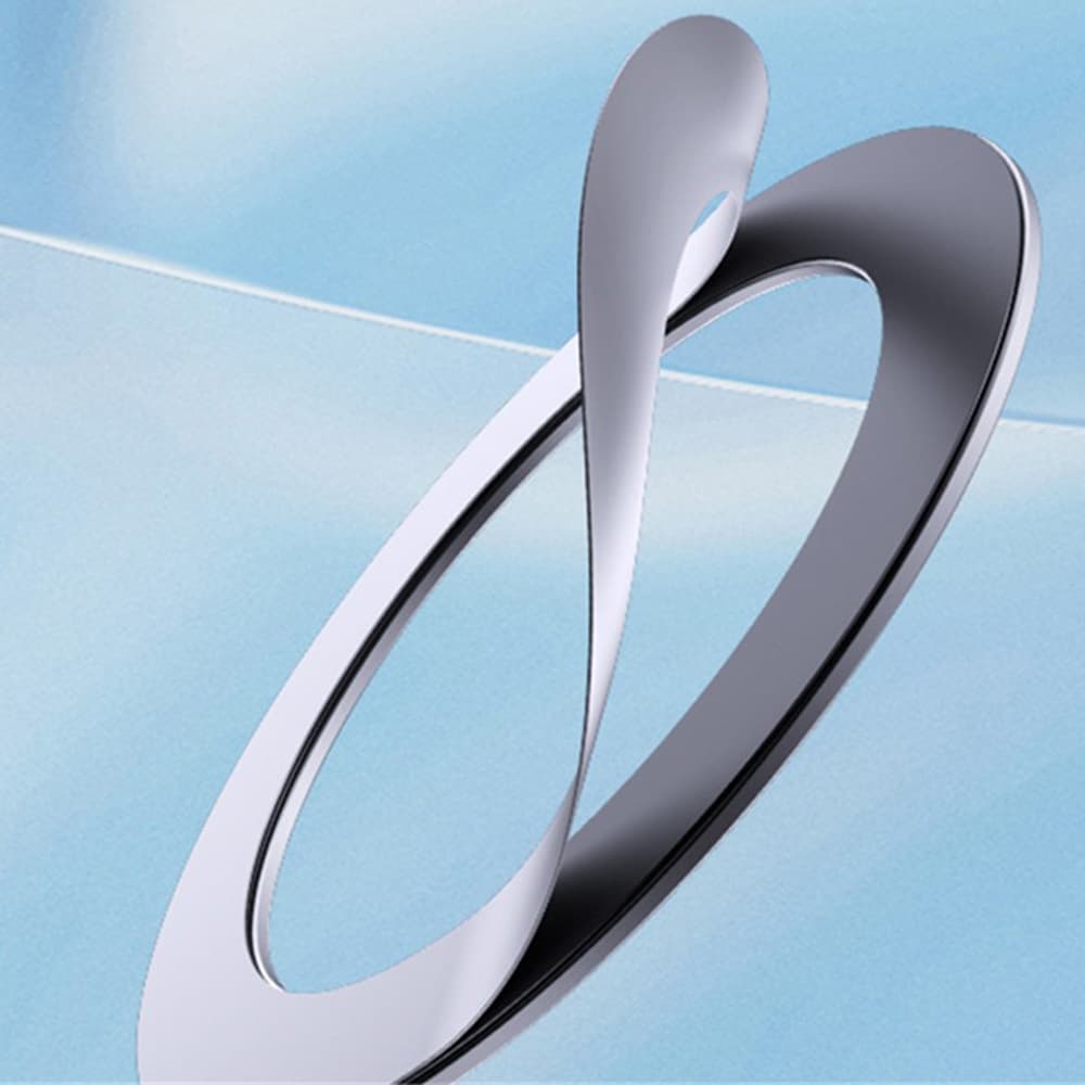 Yesido Metal Plate C208 kulatý tvar MagSafe kožený vzor univerzální černá - náhled 4
