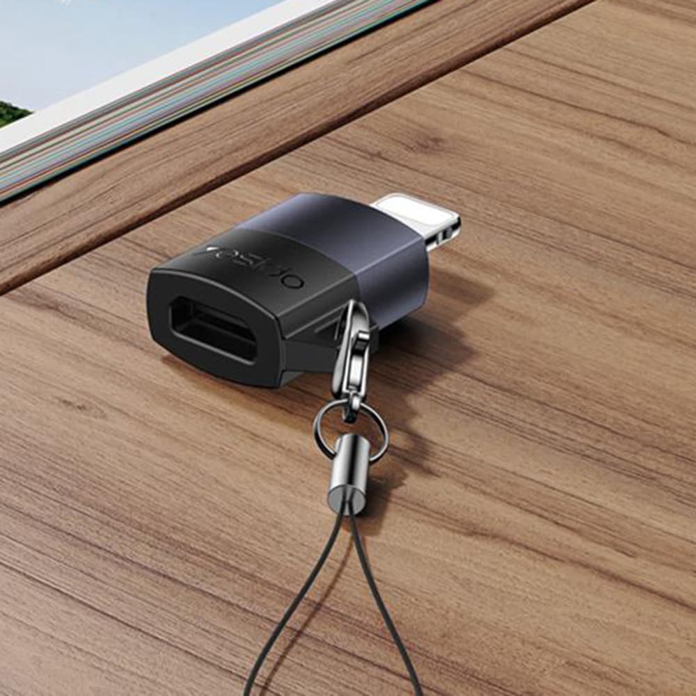 Yesido OTG adaptér GS30 Micro-USB na Lightning 480Mpb/s hliník 12W šedý - náhled 4