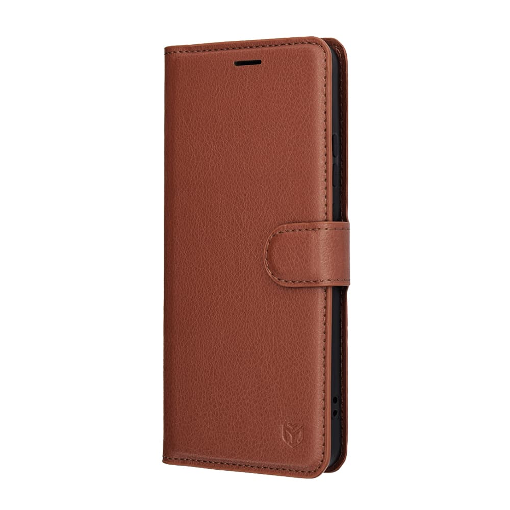 Pouzdro Techsuit Leather Folio pro Motorola Moto G86 hnědé - náhled 4