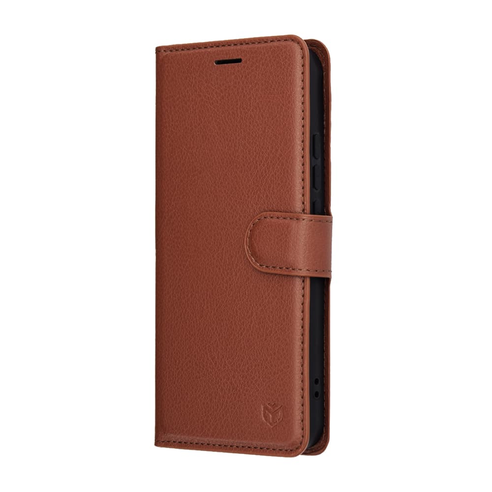 Techsuit kožené pouzdro pro Oppo Reno14 hnědé - náhled 4