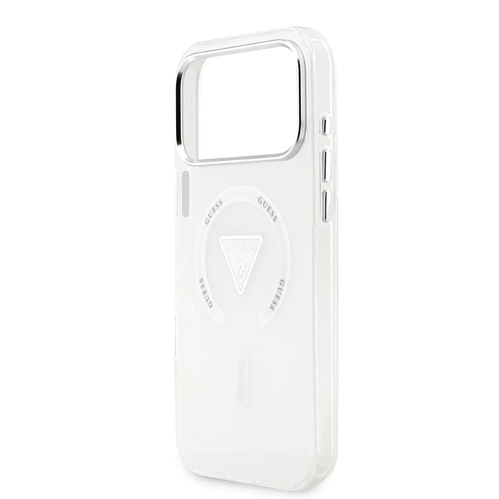 Guess IML Gradient Triangle Logo MagSafe iPhone 17 Pro Max čirý - náhled 4