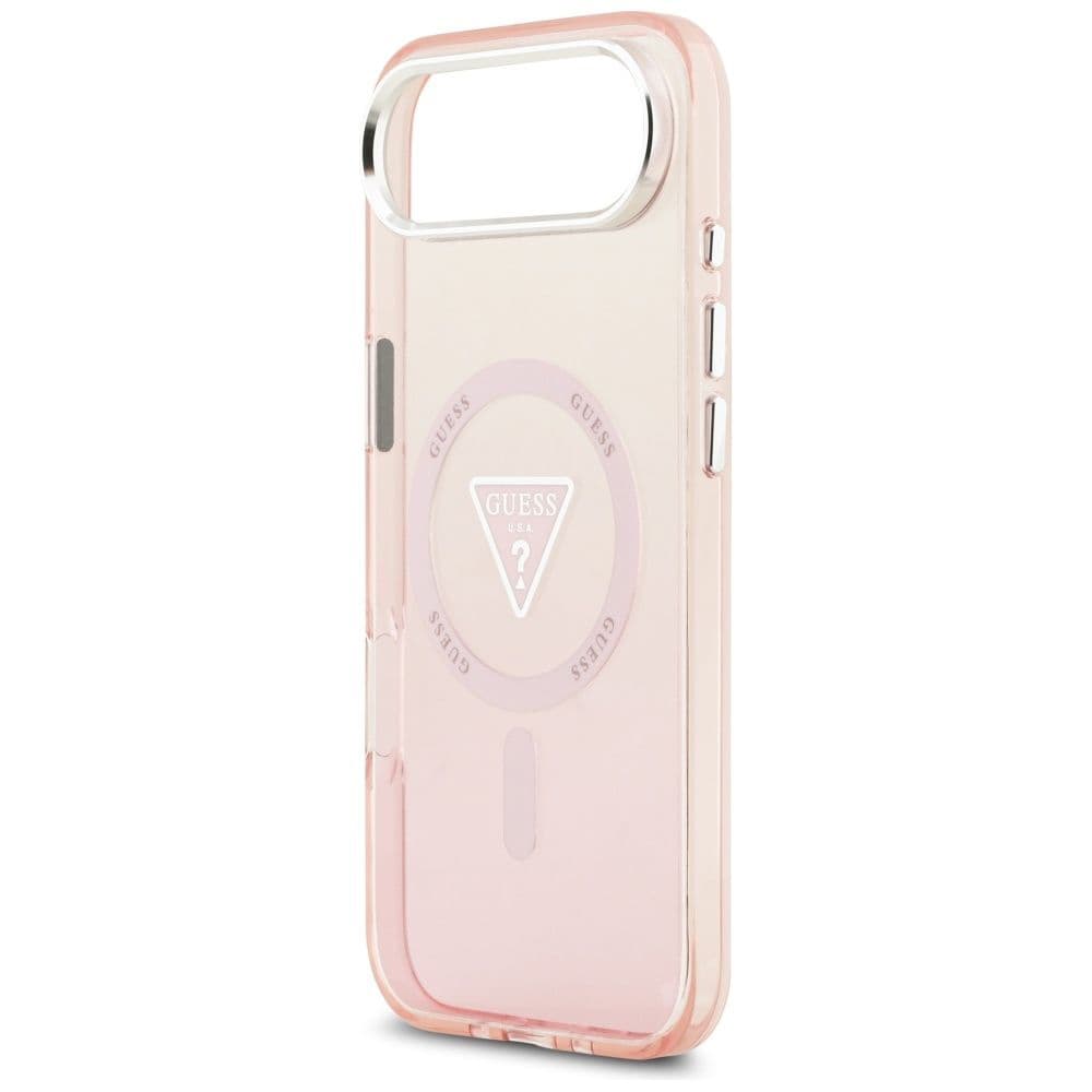Guess IML Gradient Triangle Logo MagSafe pro iPhone 17 Air růžový - náhled 4