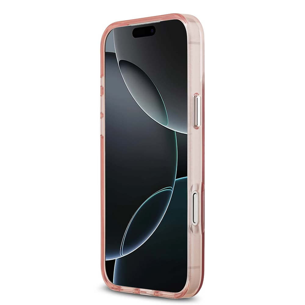 Guess IML Gradient Triangle Logo MagSafe iPhone 17 Pro Max růžový - náhled 4