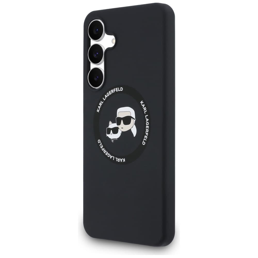 Karl Lagerfeld silikonové KC Heads MagSafe pro Samsung Galaxy S25 FE černé - náhled 4