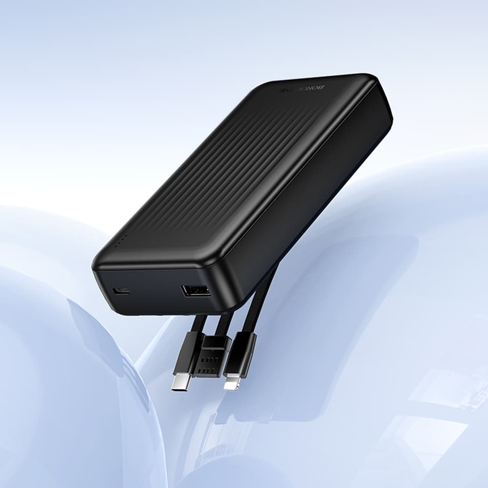 Borofone powerbanka BJ79A s kabely USB-C USB Lightning 20000mAh černá - náhled 4