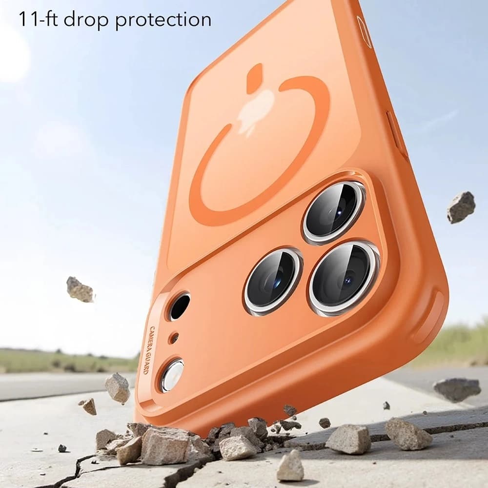 ESR Classic Hybrid HaloLock pro iPhone 17 Pro Max Frosted Orange - náhled 4