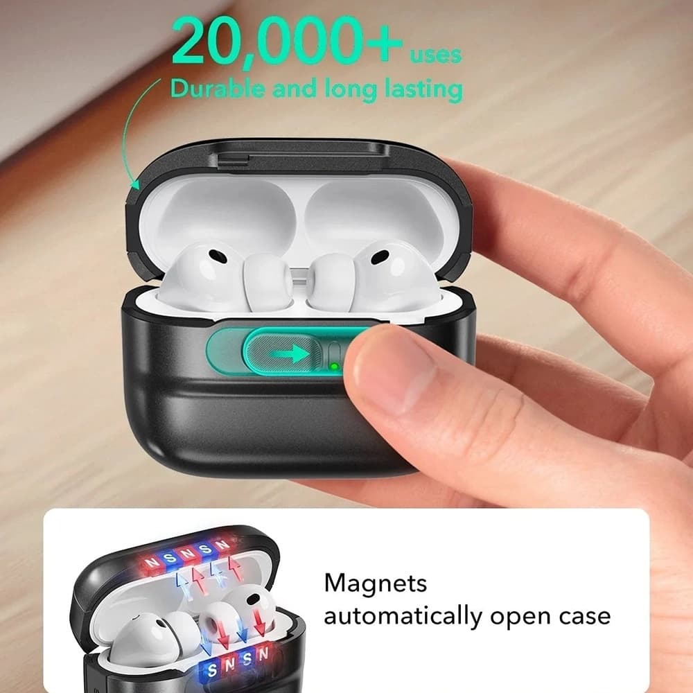 ESR - Pulse Magnetic FlickLock - Apple AirPods Pro 3 - titan - náhled 4