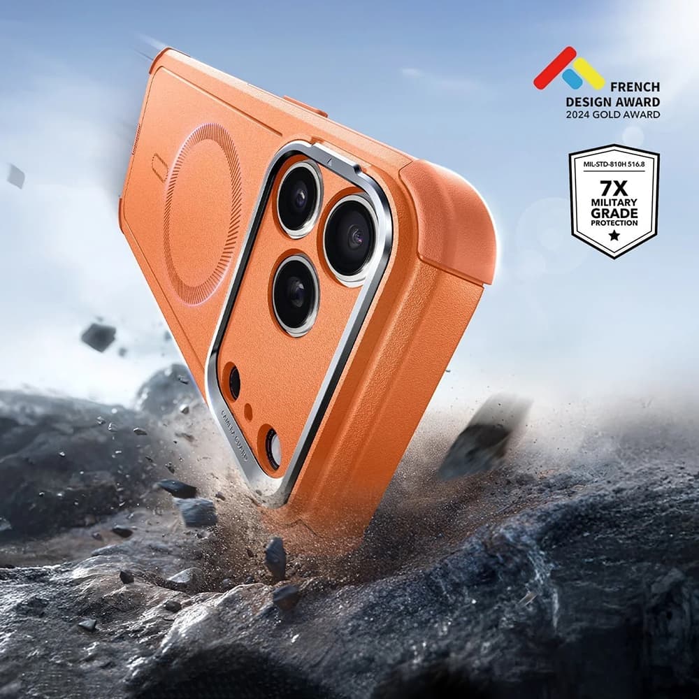 ESR - Cyber Armor Kickstand - iPhone 17 Pro - oranžová - náhled 4