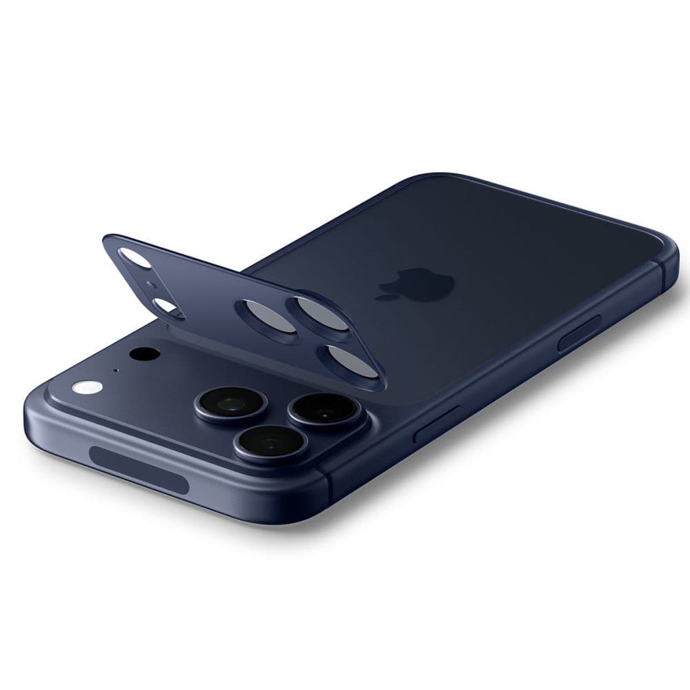 Spigen - Optik.tR EZ Fit Pro sklo fotoaparátu (2 balení) - iPhone 17 Pro Max - modré - náhled 4