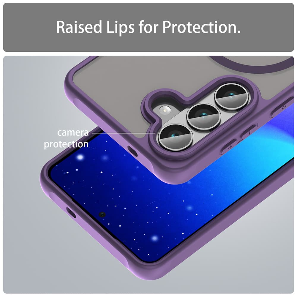 Techsuit kryt HaloFrost II MagSafe pro Samsung Galaxy S26 - fialový - náhled 4