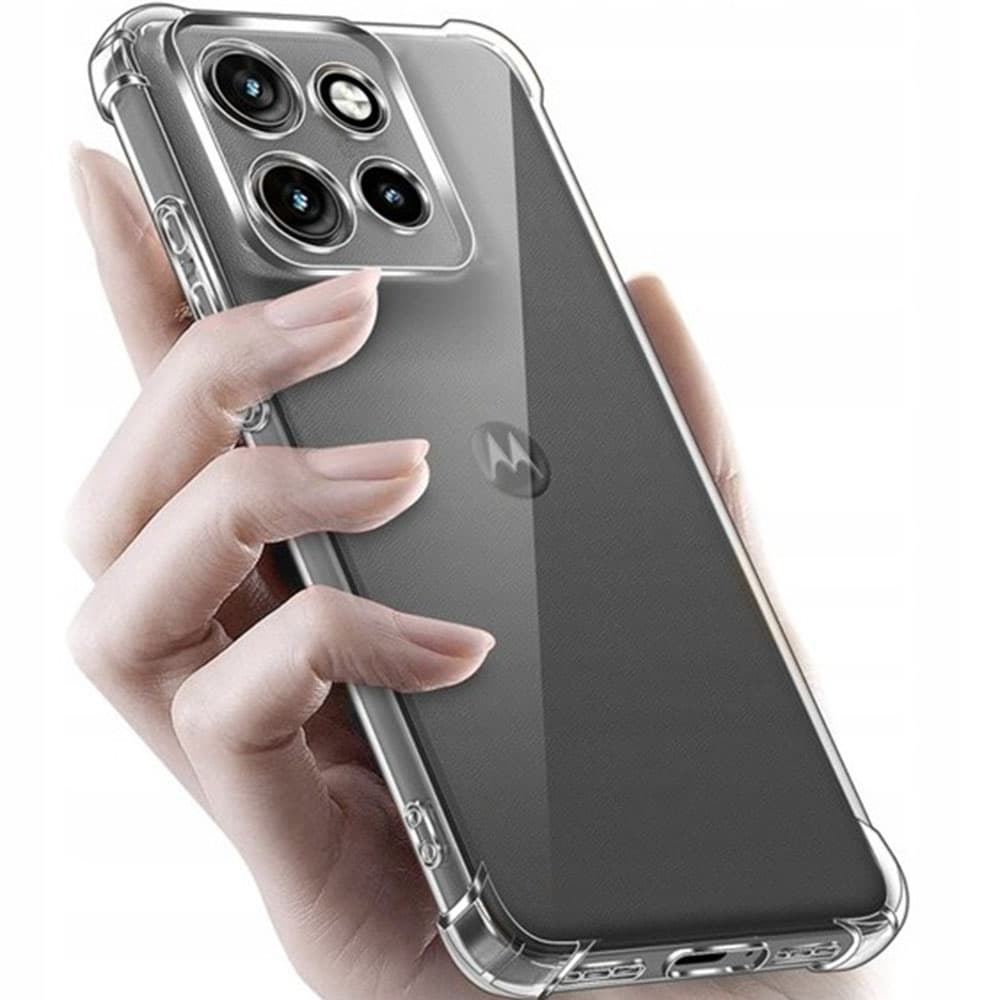 Techsuit – nárazuvzdorný průhledný silikon – Motorola Edge 70 – průhledný - náhled 4