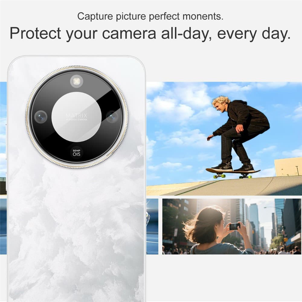 Techsuit – celosklo fotoaparátu – Honor Magic8 Lite – černé - náhled 4