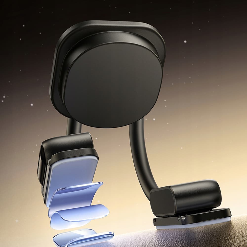 Baseus - držák do auta PrimeTrip C03s (C0013701) - MagSafe, na palubní desku, flexibilní, magnetická síla 20N - Cosmic Black - náhled 4