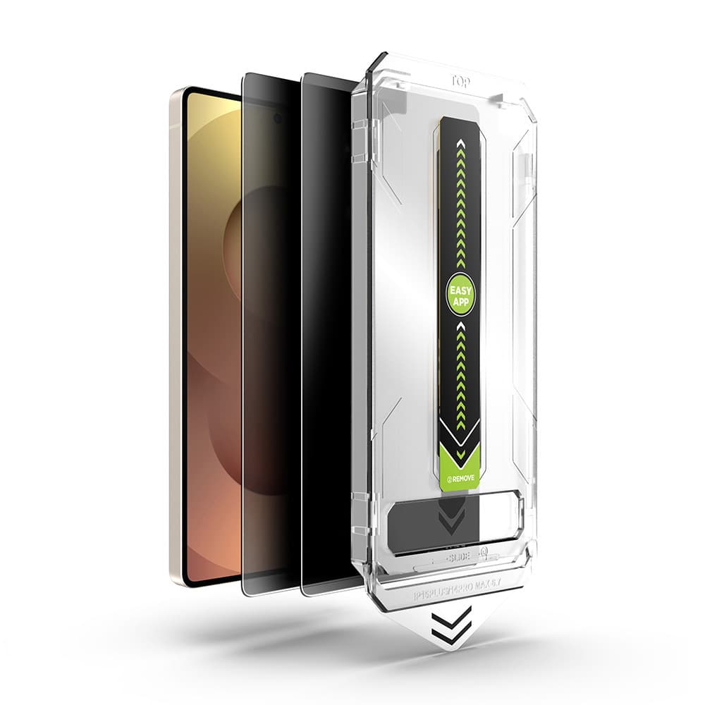 Techsuit - [kompatibilní s odemykáním otiskem prstu] TitanGlass CrystalHD (2 kusy) - Samsung Galaxy S26 - Soukromí - náhled 4