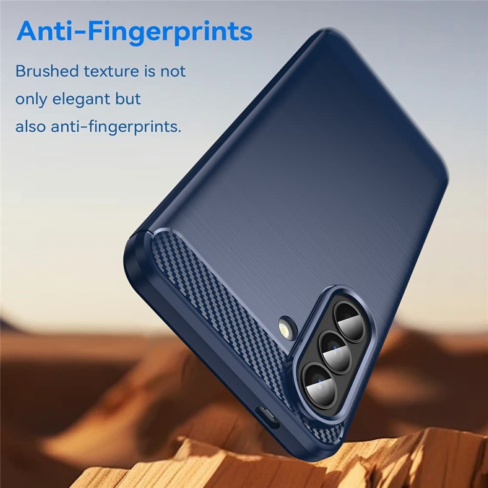 Techsuit - karbonový silikon - Samsung Galaxy A57 5G - modrý - náhled 4