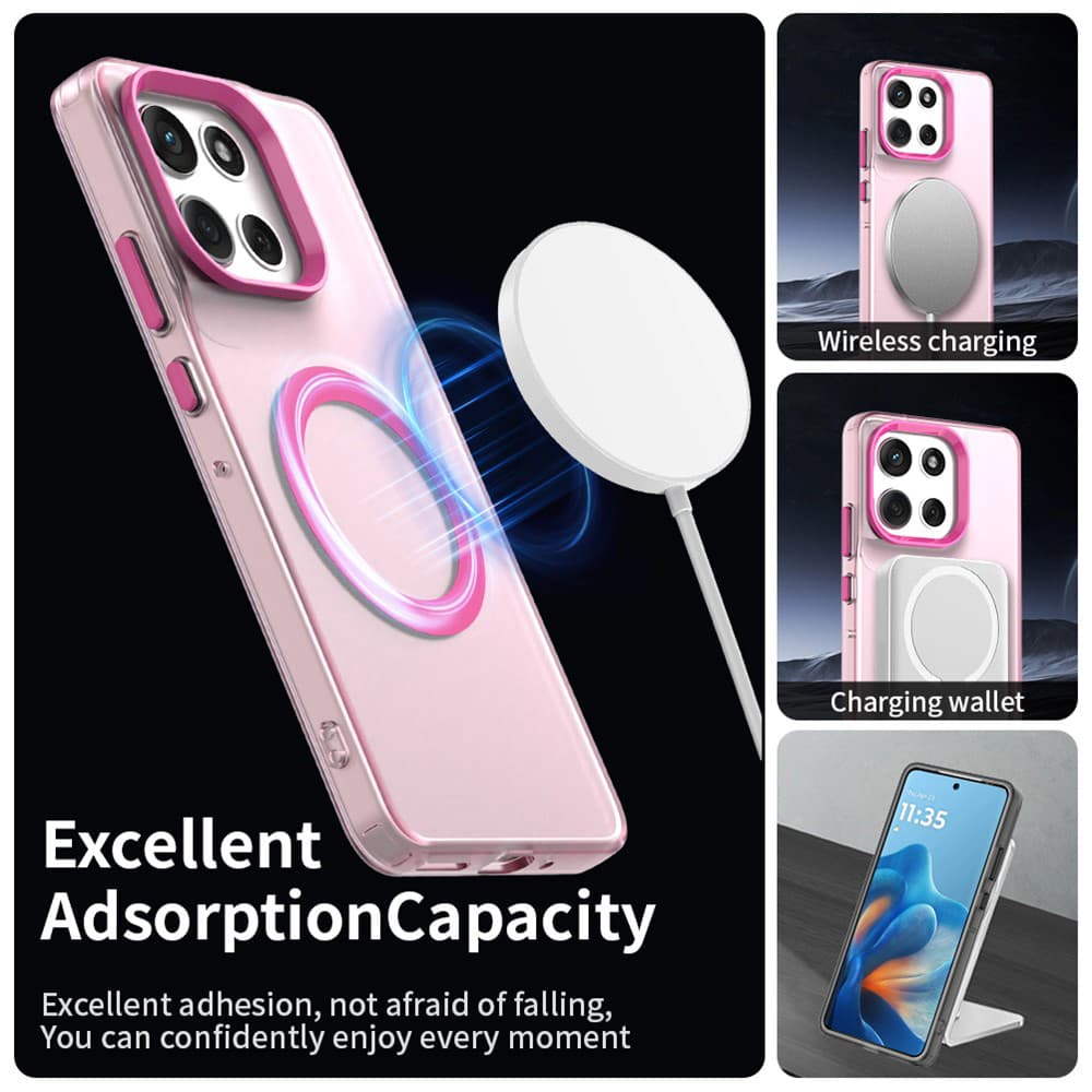 Techsuit - CandyCase MagSafe - Motorola Moto G86 - růžová - náhled 4