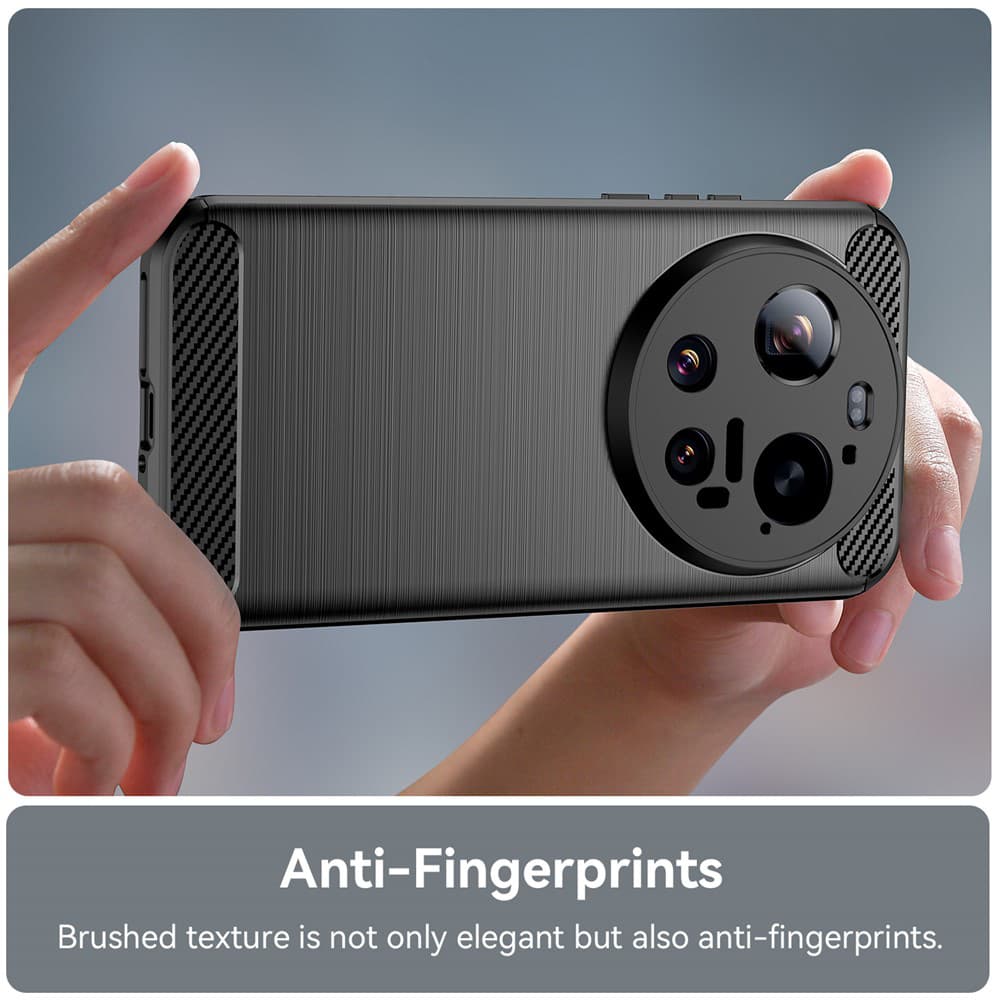 Techsuit - karbonový silikon - Xiaomi 17 Ultra - černá - náhled 4