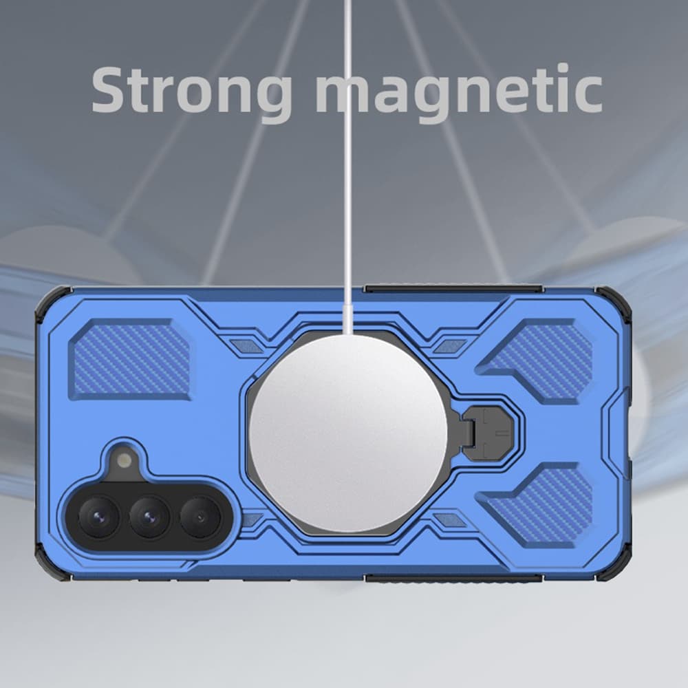 Techsuit - Carbon Shield PRO - Samsung Galaxy A37 5G - Modrá transparentní - náhled 4
