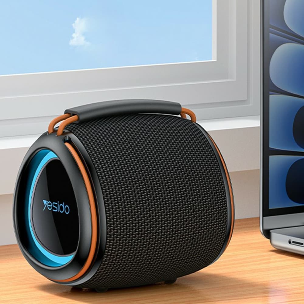 Yesido - Bezdrátový reproduktor (YSW40) - Bluetooth 5.3, Type-C, TF karta, USB, 1200mAh, 8W - Černá - náhled 4