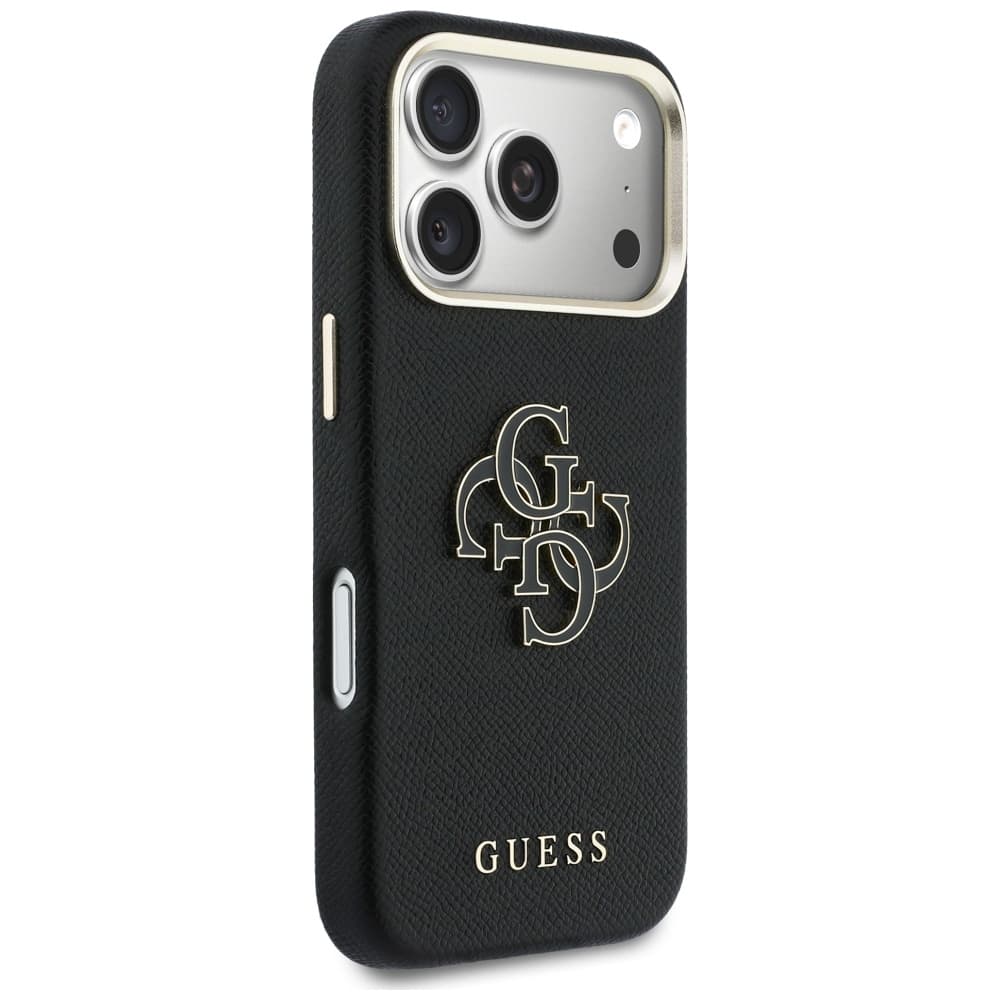 Guess - pevné pouzdro Resin Logo (GUHCP17X5PS4RGGK) - iPhone 17 Pro Max - černá - náhled 4