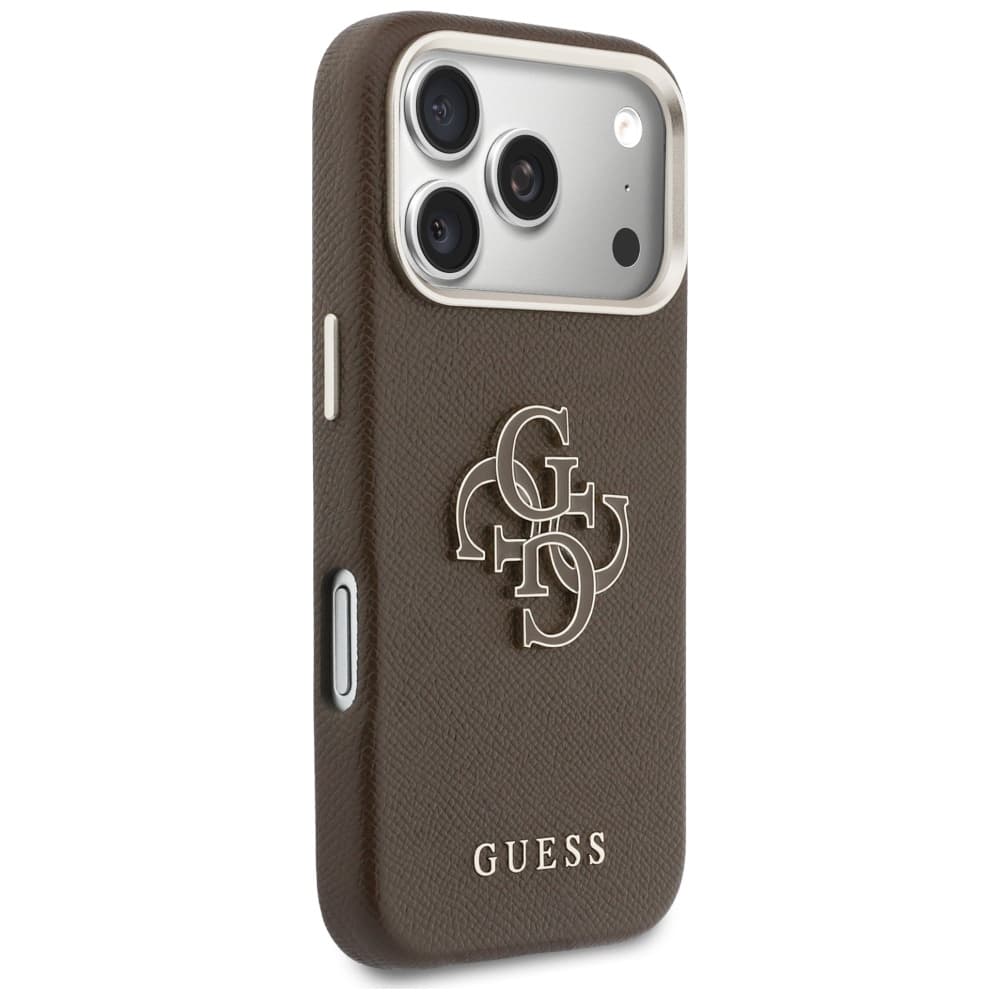 Guess - hardcase resin logo (GUHCP17X5PS4RGGW) - iPhone 17 Pro Max - hnědá - náhled 4
