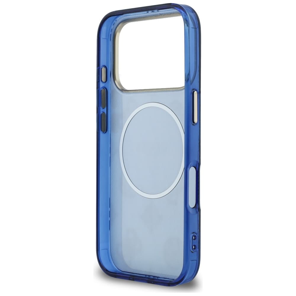 Guess IML Peony Dot MagSafe (GUHMP17L5HPOEDB) pro iPhone 17 Promodrá - náhled 4