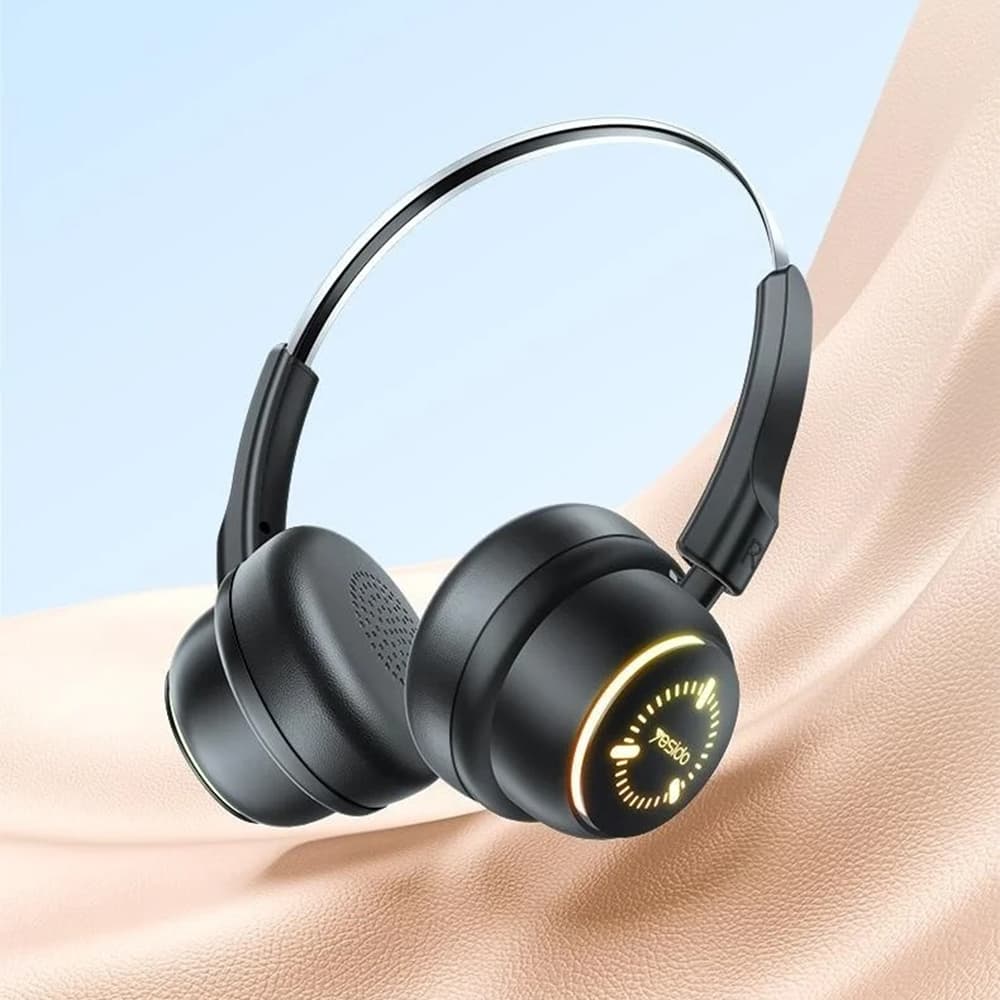Yesido - Bezdrátová sluchátka (EP15) - pro děti, s Bluetooth, 40mm měniče, 300mAh - Černá - náhled 4
