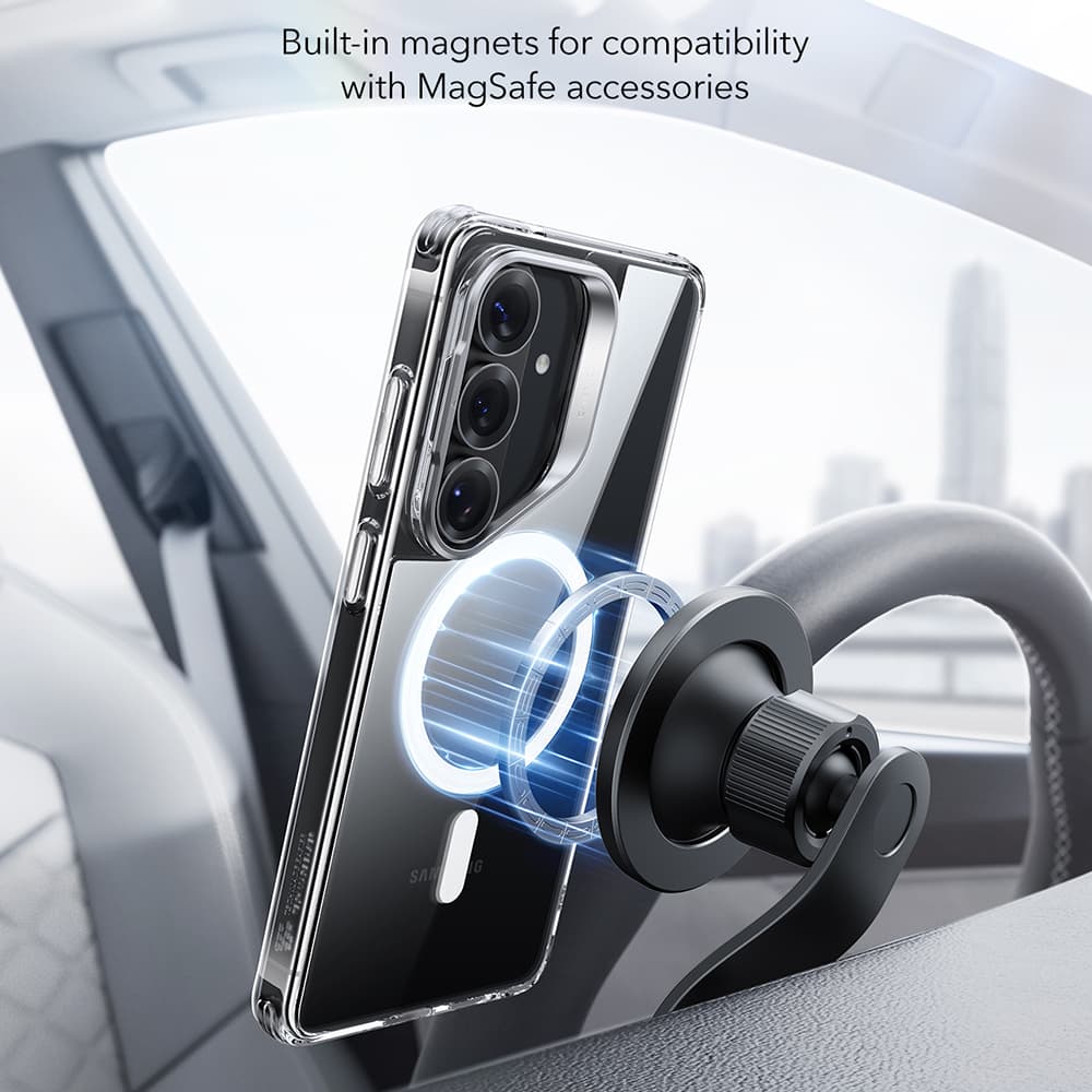 ESR - Classic Hybrid HaloLock Kickstand - Samsung Galaxy S26 Plus - Čirá - náhled 4