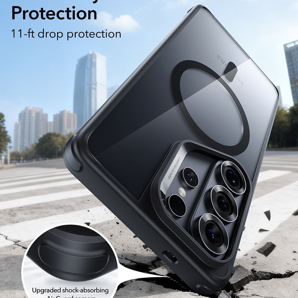 ESR - Classic Hybrid HaloLock - Samsung Galaxy S26 Ultra - průhledná černá - náhled 4