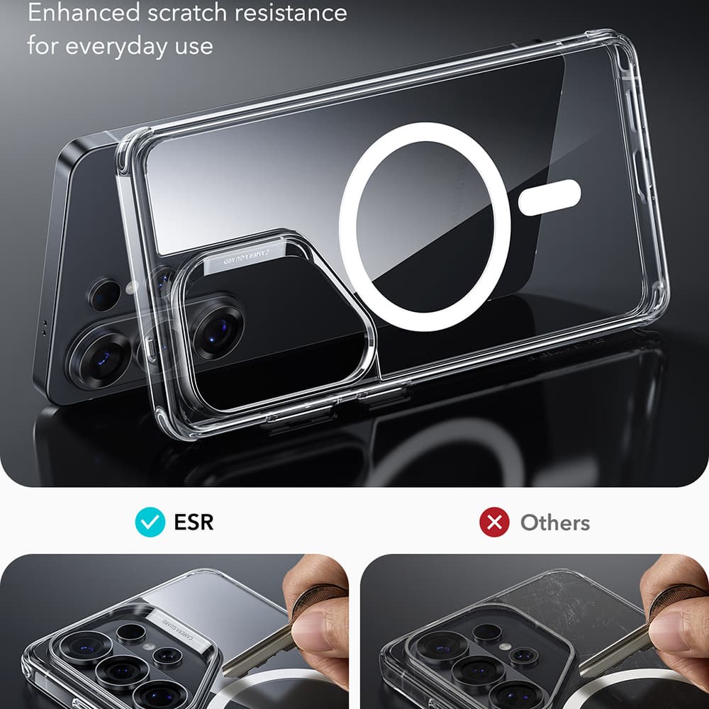 ESR Classic Hybrid HaloLock pro Samsung Galaxy S26 Ultra, čirý - náhled 4